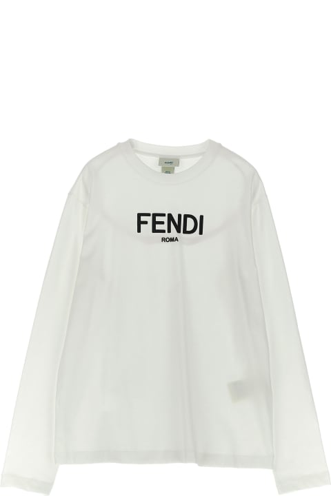 ボーイズ トップス Fendi Logo T-shirt