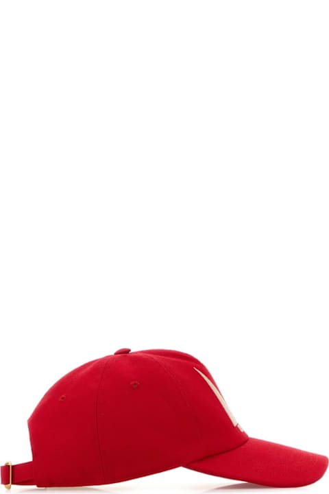 Homeware Valentino Garavani Red Cotton Baseball Cap