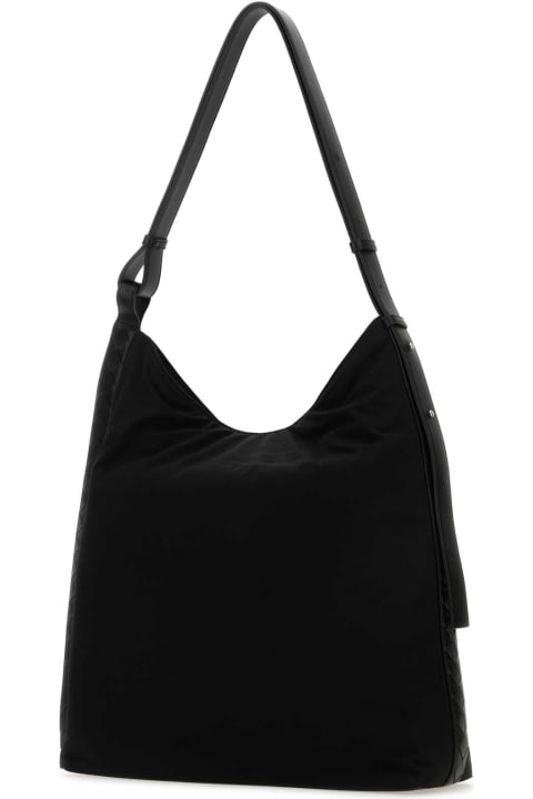 Bottega Veneta Bags for Men Bottega Veneta Black Fabric Shoulder Bag