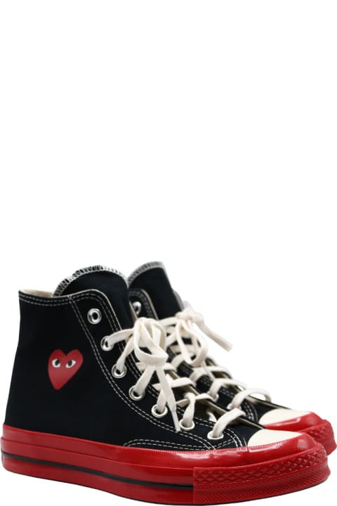 Comme des Garçons Play Sneakers for Women Comme des Garçons Play Red Sole Chuck 70 In Black