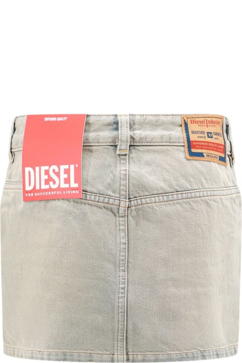Diesel Skirts for Women Diesel De-ron Low-rise Denim Miniskirt