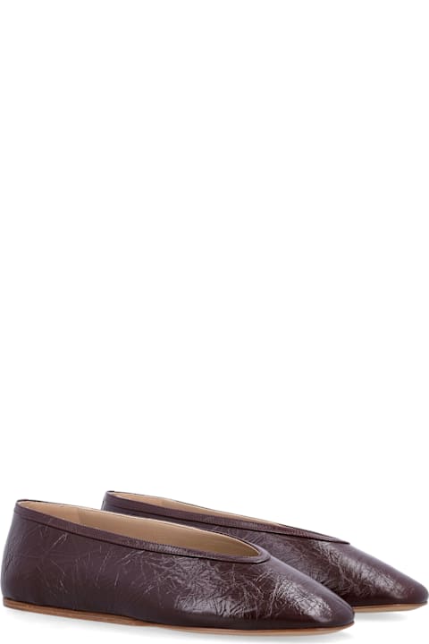 Le Monde Beryl Luna Slippers Auberigne Naplack Leather