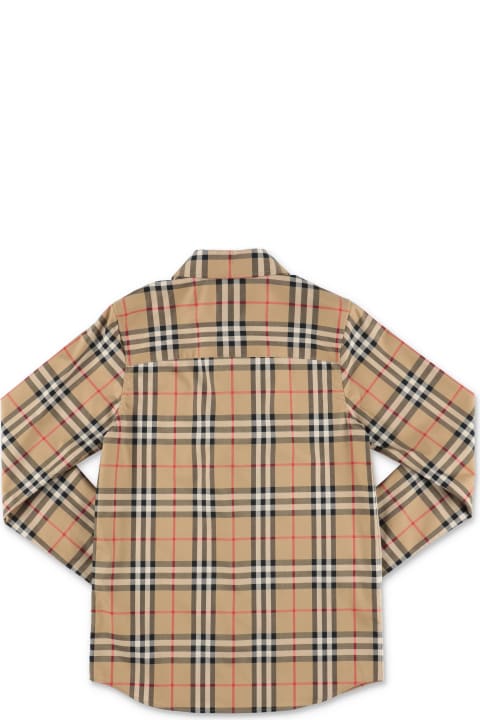 Burberry Shirts for Boys Burberry Burberry Camicia Vintage Check Owen In Popeline Di Cotone Bambino