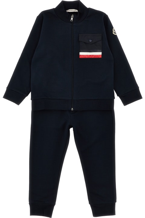 Moncler Bodysuits & Sets for Baby Boys Moncler Cotton Tracksuit