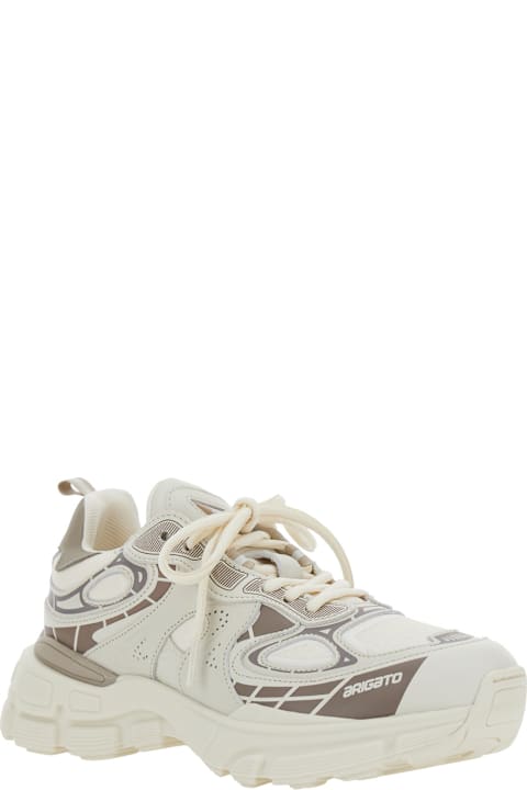 Axel Arigato Shoes for Women Axel Arigato 'sphere Trip Running' Beige Sneakers With Chunky Sole And Logo On Tongue In Leather And Fabric Blend Woman