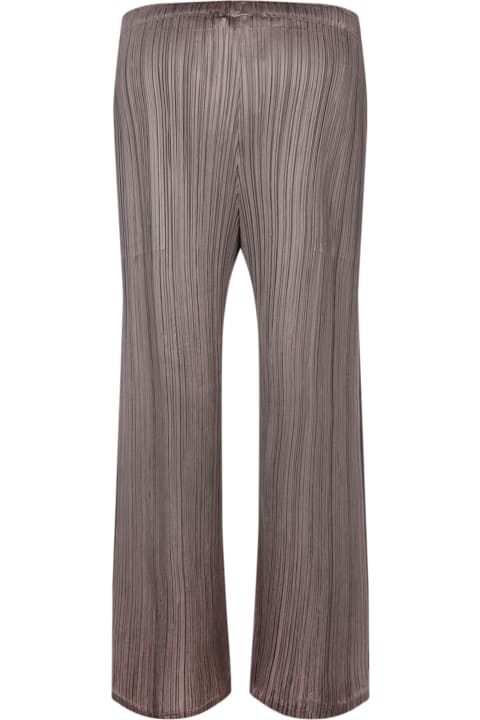 Issey Miyake Pants & Shorts for Women Issey Miyake Pleats Please Straight Khaki Trousers