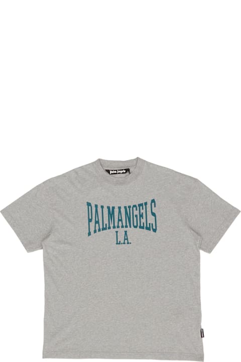 Palm Angels for Men Palm Angels Logo Printed Crewneck T-shirt