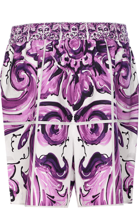Homeware Dolce & Gabbana Maiolica Print Shorts