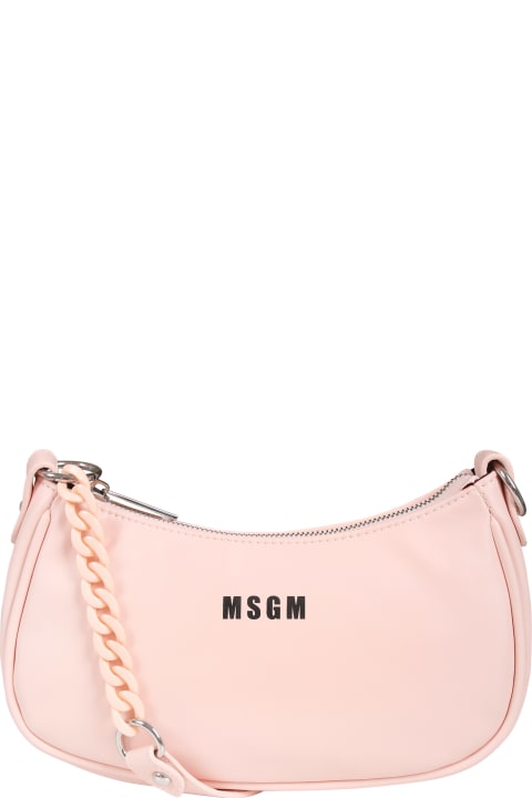 Accessories & Gifts for Girls MSGM Pink Bag For Girl With Logo