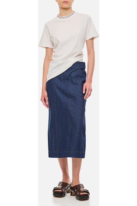 Jacquemus Skirts for Women Jacquemus Midi Denim Skirt
