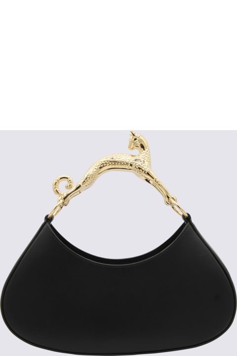 Totes for Women Lanvin Black Leather Hobo Cat Bolide Top Handle Bag