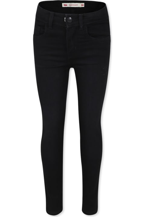 Homeware Levi
s Black Jeans 710 For Girl With Logo Patch