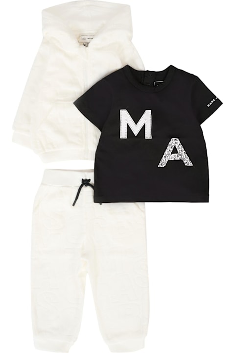 Marc Jacobs for Baby Girls Marc Jacobs Ivory Suit For Babykids With Logo