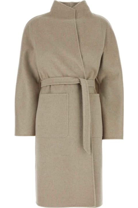 Max Mara Clothing for Women Max Mara Cappuccino Cashmere Lilia Coat