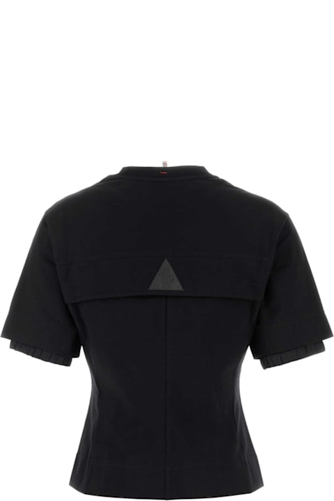 Moncler Grenoble for Women Moncler Grenoble Black Stretch Cotton T-shirt