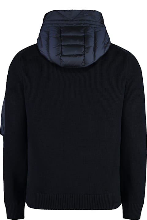 メンズ Monclerのコート＆ジャケット Moncler Cardigan With Padded Front Panel