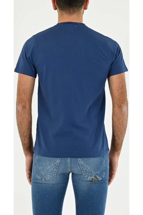 Jersey T-shirt With Denim Pocket