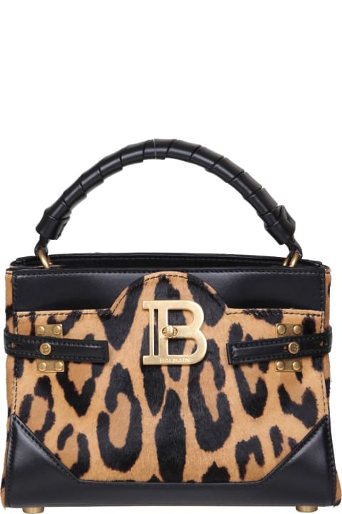 Bags for Women Balmain Leather And Pony Bbuzz Bag