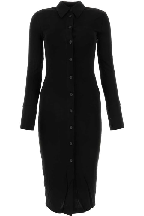 Helmut Lang Clothing for Women Helmut Lang Black Viscose Shirt Dress