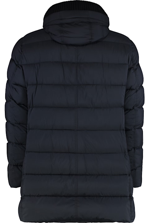 Herno for Kids Herno Hooded Techno Fabric Down Jacket
