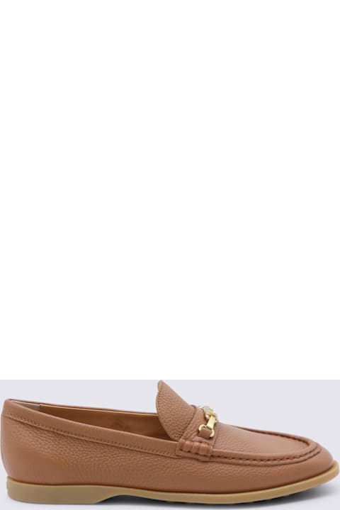 Tod's Brown Leather Loafers