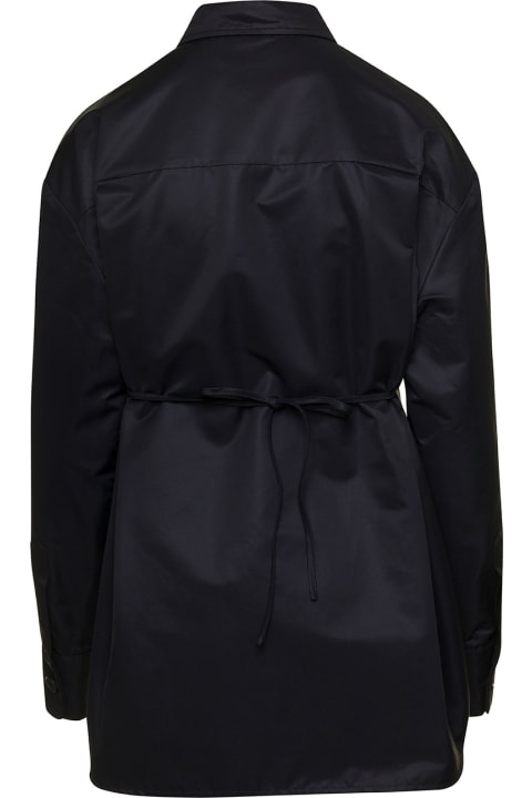ウィメンズ Douuodのトップス Douuod Black Long-sleeve Shirt With Tonal Buttons In Cotton Blend Woman