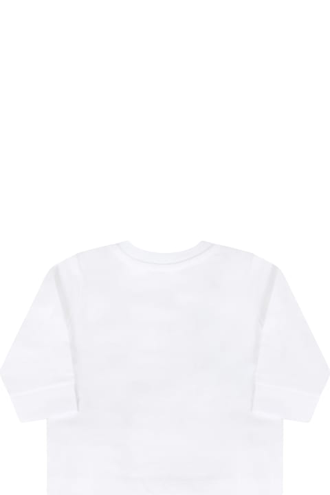 Homeware Ralph Lauren White T-shirt For Baby Boy With Pony Logo