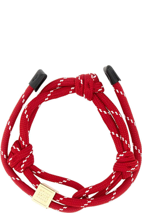 Jewelry for Women Miu Miu Red Fabric Bracelet