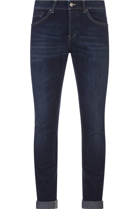 Dondup Pants for Men Dondup George Jeans Skinny In Blue Stretch Denim