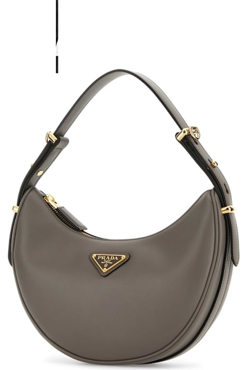 Prada Bags for Women Prada Dark Grey Leather Arquã¨ Handbag