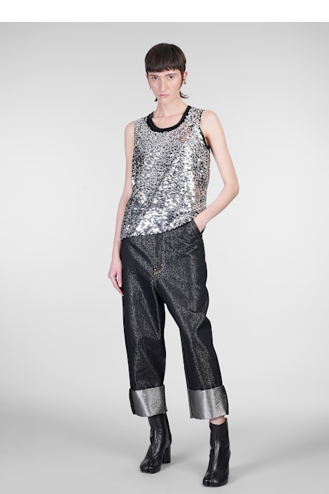 Junya Watanabe for Women Junya Watanabe Tank Top In Silver Polyester