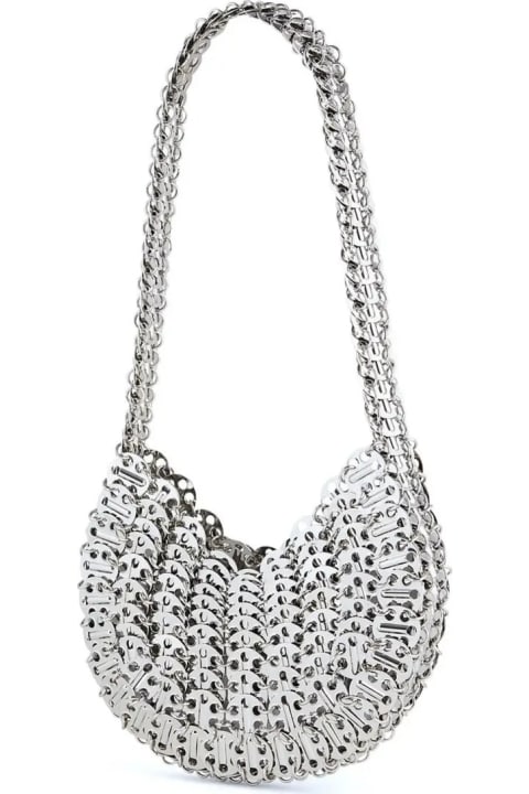 Shoulder Bags for Women Paco Rabanne Silver 1969 Moon Bag