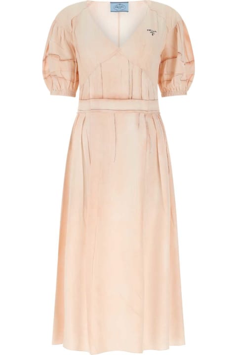 Dresses Sale for Women Prada Pink Silk Dress