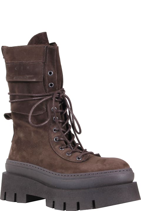 Copenhagen for Men Copenhagen Nabuc Lace Up Mid Boots