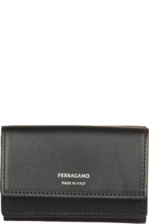 Ferragamo for Men Ferragamo Snap Button Logo Wallet