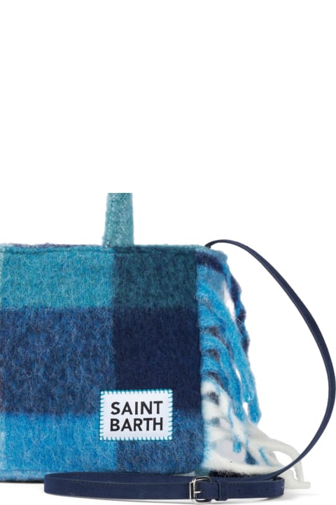 Totes for Men MC2 Saint Barth Colette Blanket Handbag With Check Print