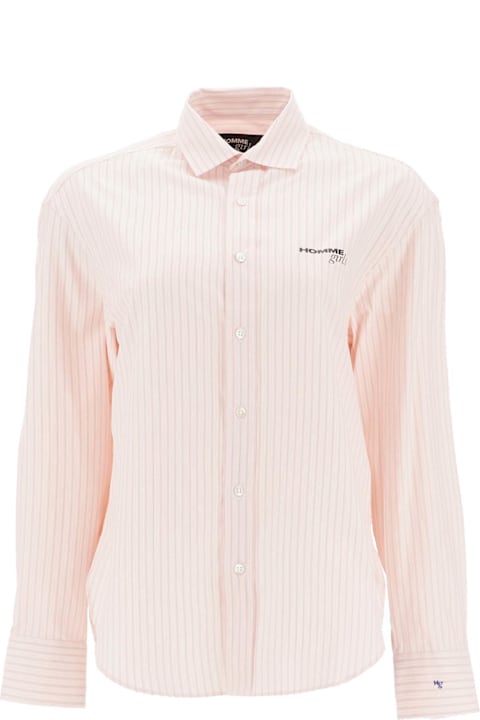 HommeGirls Clothing for Women HommeGirls Striped Oxford Shirt For Men