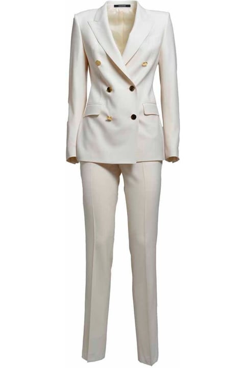 Tagliatore Suits for Women Tagliatore Double-breasted Two-piece Suit Set
