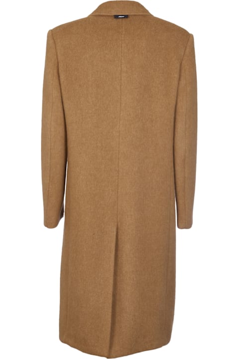 MSGM Coats & Jackets for Men MSGM Rear Slit Double-breasted Long Coat