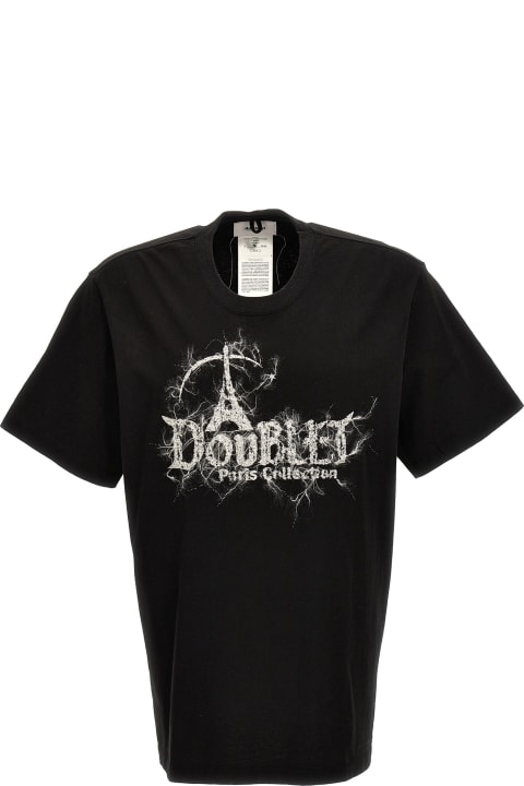 メンズ doubletのトップス doublet Logo Embroidery T-shirt
