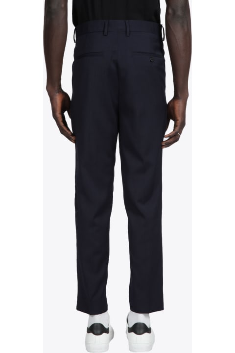 Pantalone Doppia Pince Blue tailored pant with double pleats