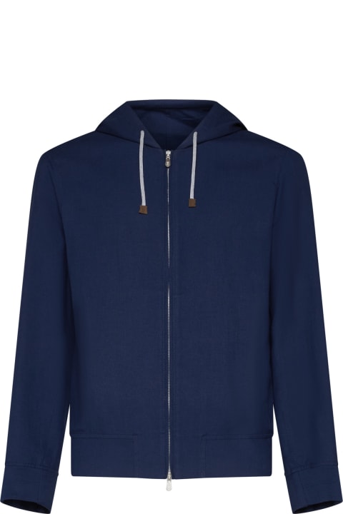 Coats & Jackets for Men Brunello Cucinelli Linen And Wool Blend Jacket
