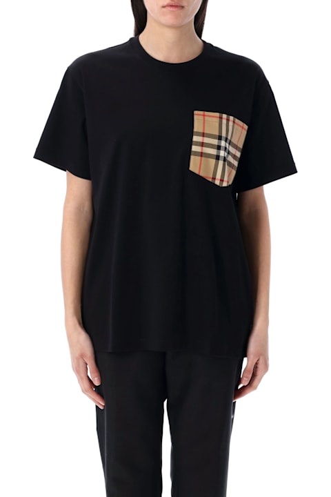Homeware Burberry London Check Pocket Cotton T-shirt