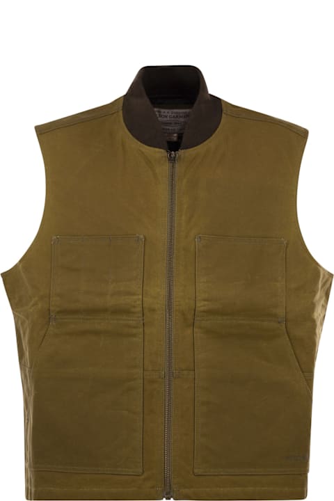 Homeware Filson Waxed Cotton Vest - Tincloth