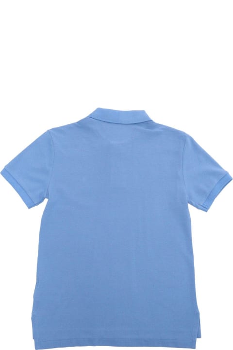 Sale for Kids Ralph Lauren Logo Embroidered Short-sleeved Polo Shirt