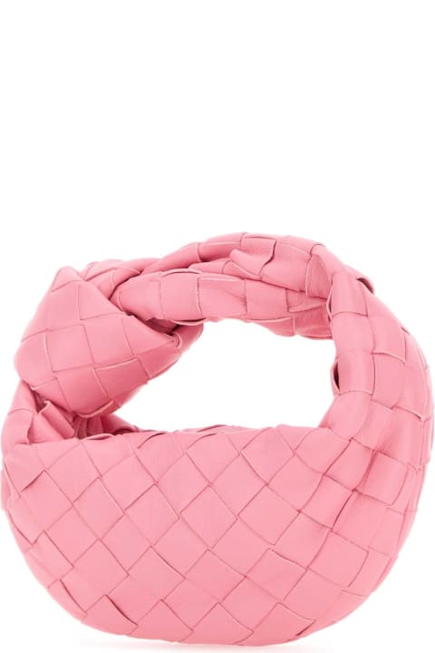 ウィメンズ Bottega Venetaのバッグ Bottega Veneta Pink Nappa Leather Candy Jodie Handbag