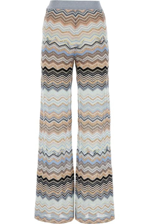 Missoni for Women Missoni Embroidered Viscose Blend Wide-leg Pant