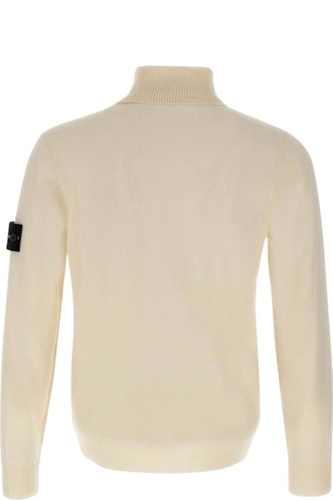 Stone Island for Men Stone Island Logo Patch Roll-neck Jumper