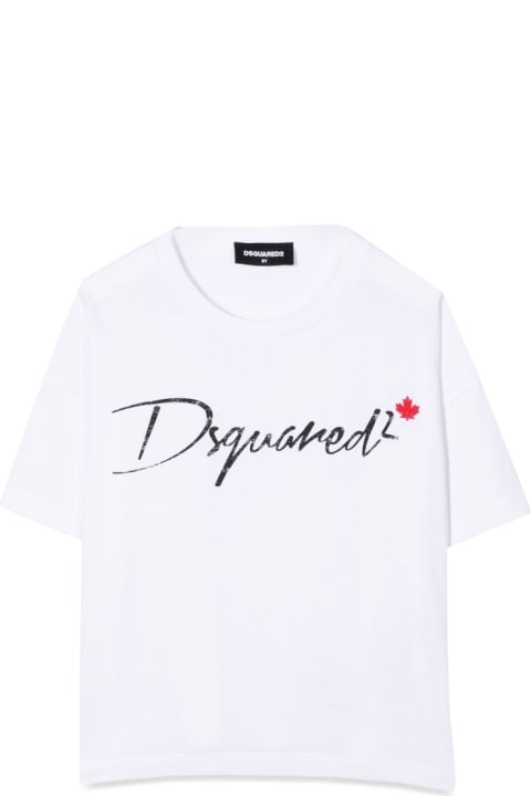 Dsquared2 T-Shirts & Polo Shirts for Girls Dsquared2 T-shirt Ss Cursive Logo