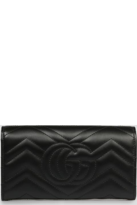 Wallets for Women Gucci Black Marmont Gg Continental Wallet